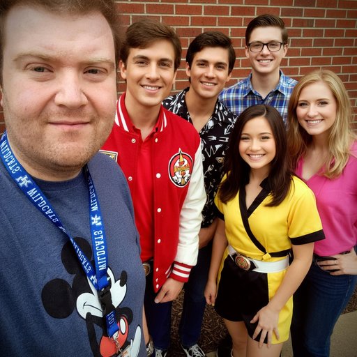 create a photo with me with the original cast of the mighty morphing power ranger