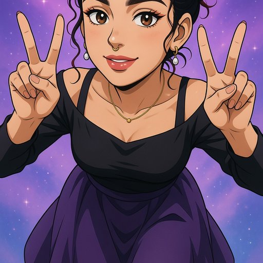 making a peace signs with their hands show full body